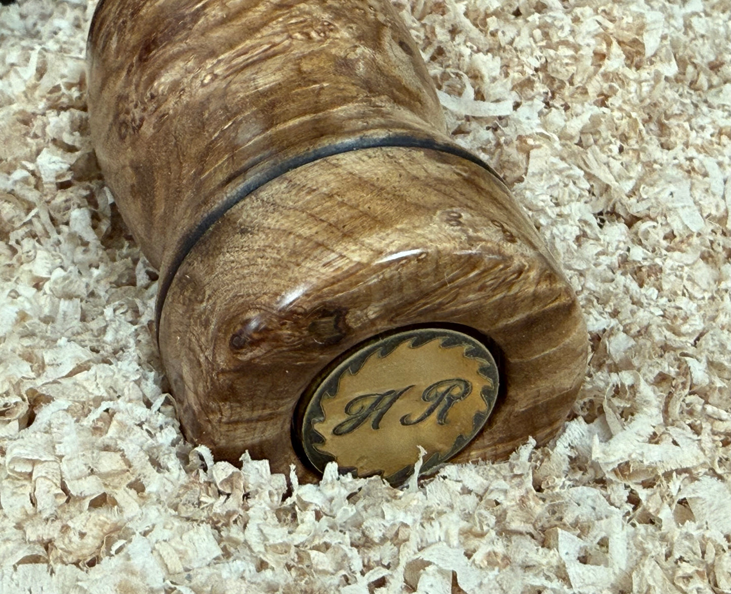 Maple burl shave brush
