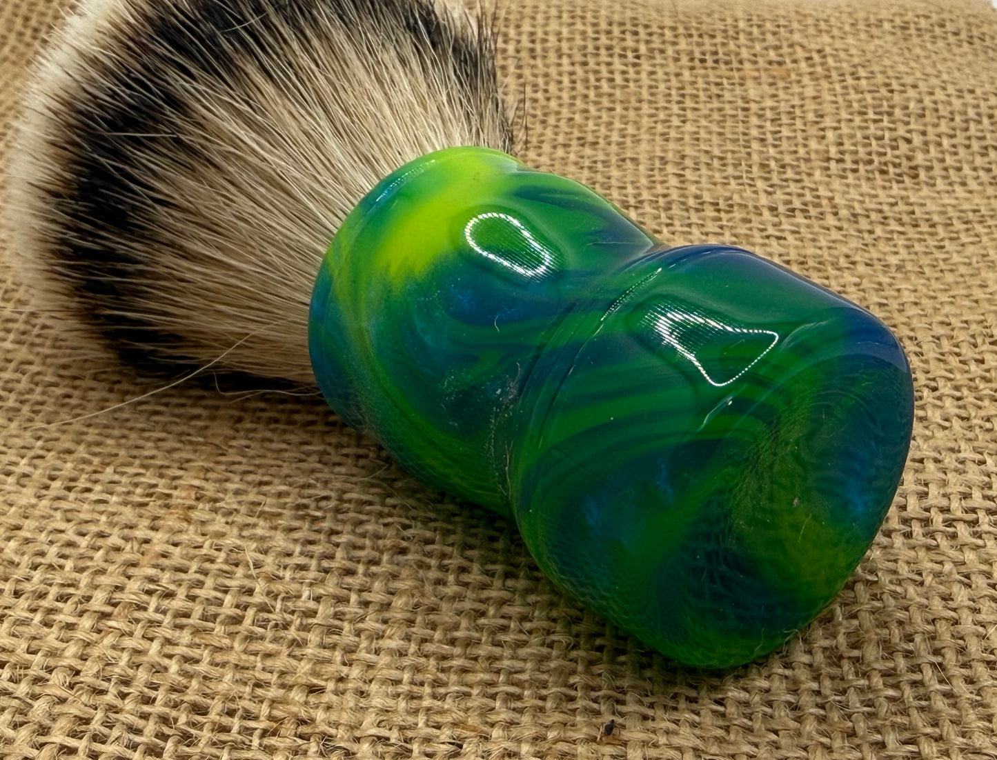 Swirly blue and green