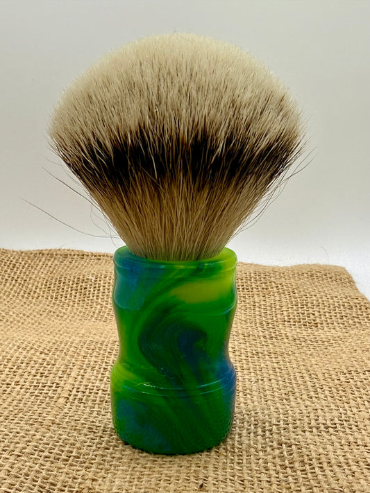 Swirly blue and green