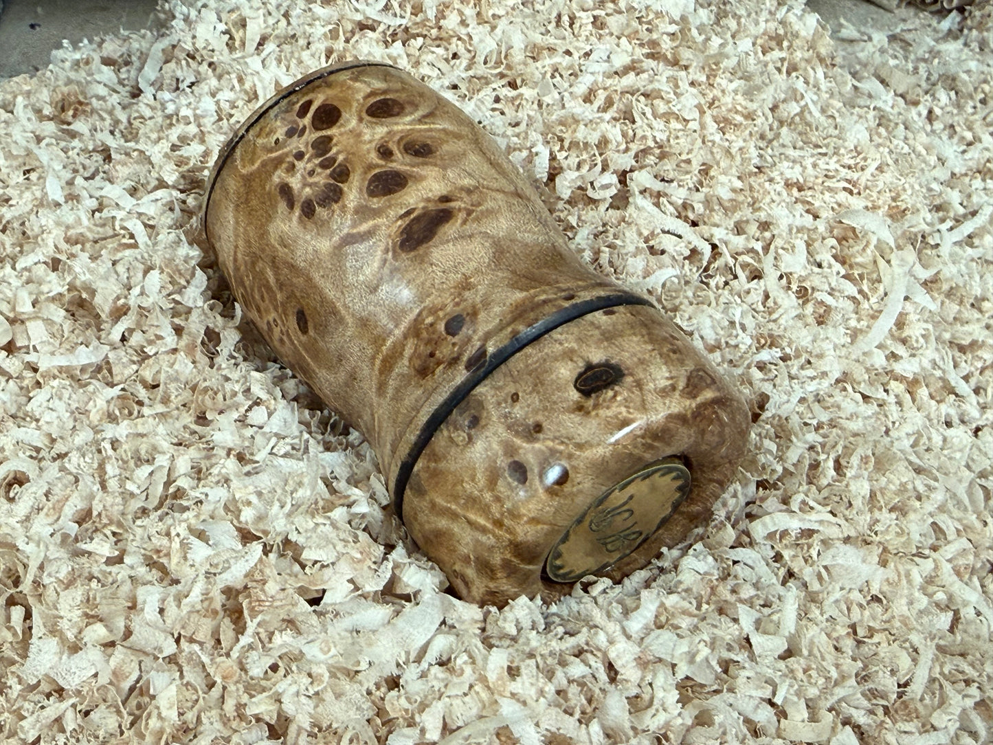Maple burl shave brush