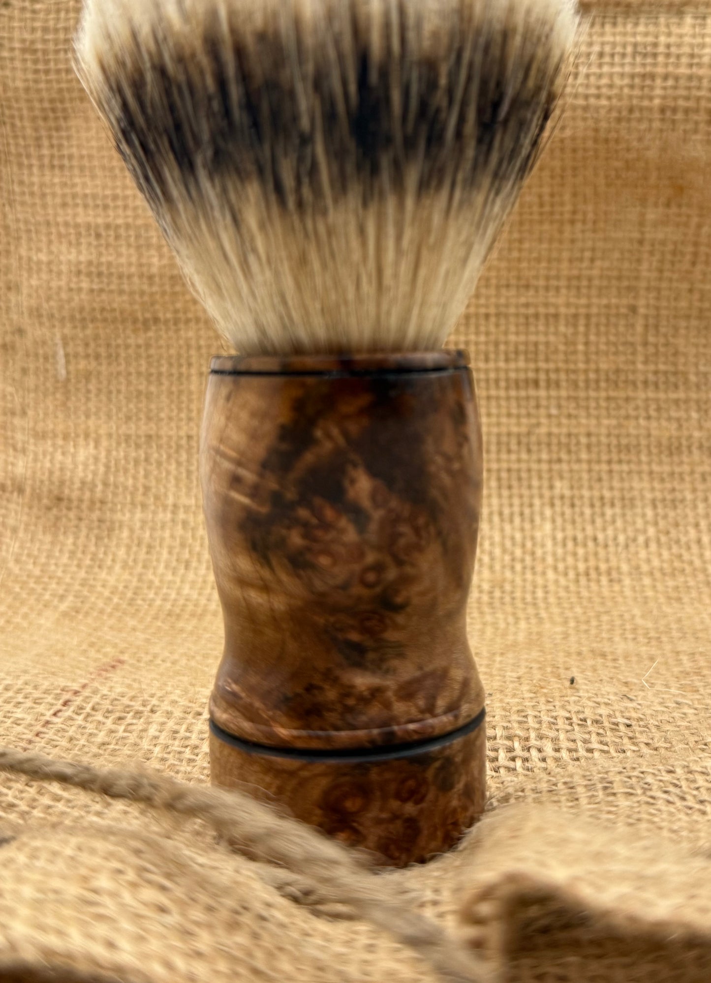 Maple burl shave brush