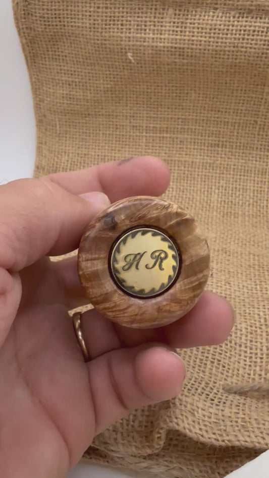 Maple burl shave brush